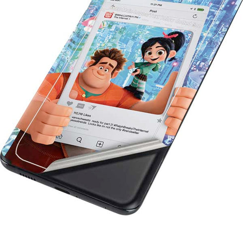 Disney Wreck-it Ralph and Vanellope Instagram Pose Galaxy S21 Plus 5G Skin